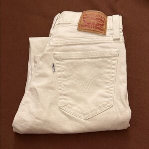 Levi's White Denim Jeans 27